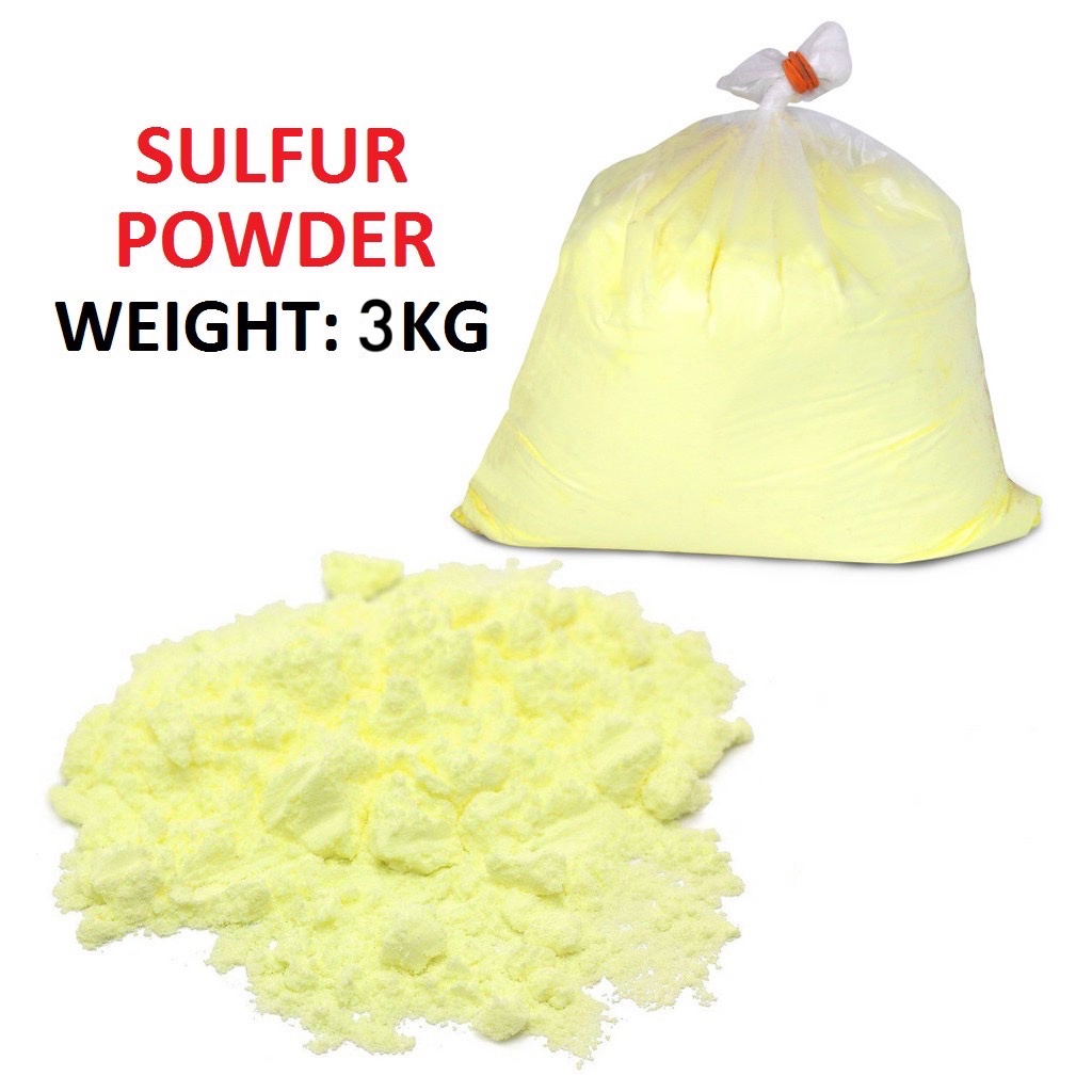 🏷️3KG Sulphur powder Belerang👍Yellow Powder Snake Remover Prevent Snake