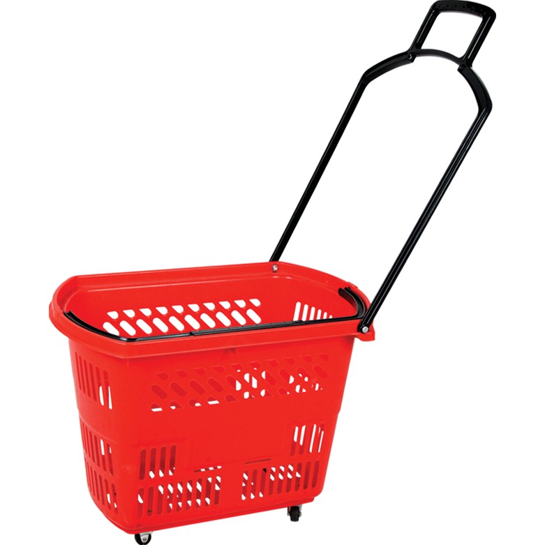 Rolling Shopping Basket Basket Roda Basket Supermarket Size L/XL 5Pcs