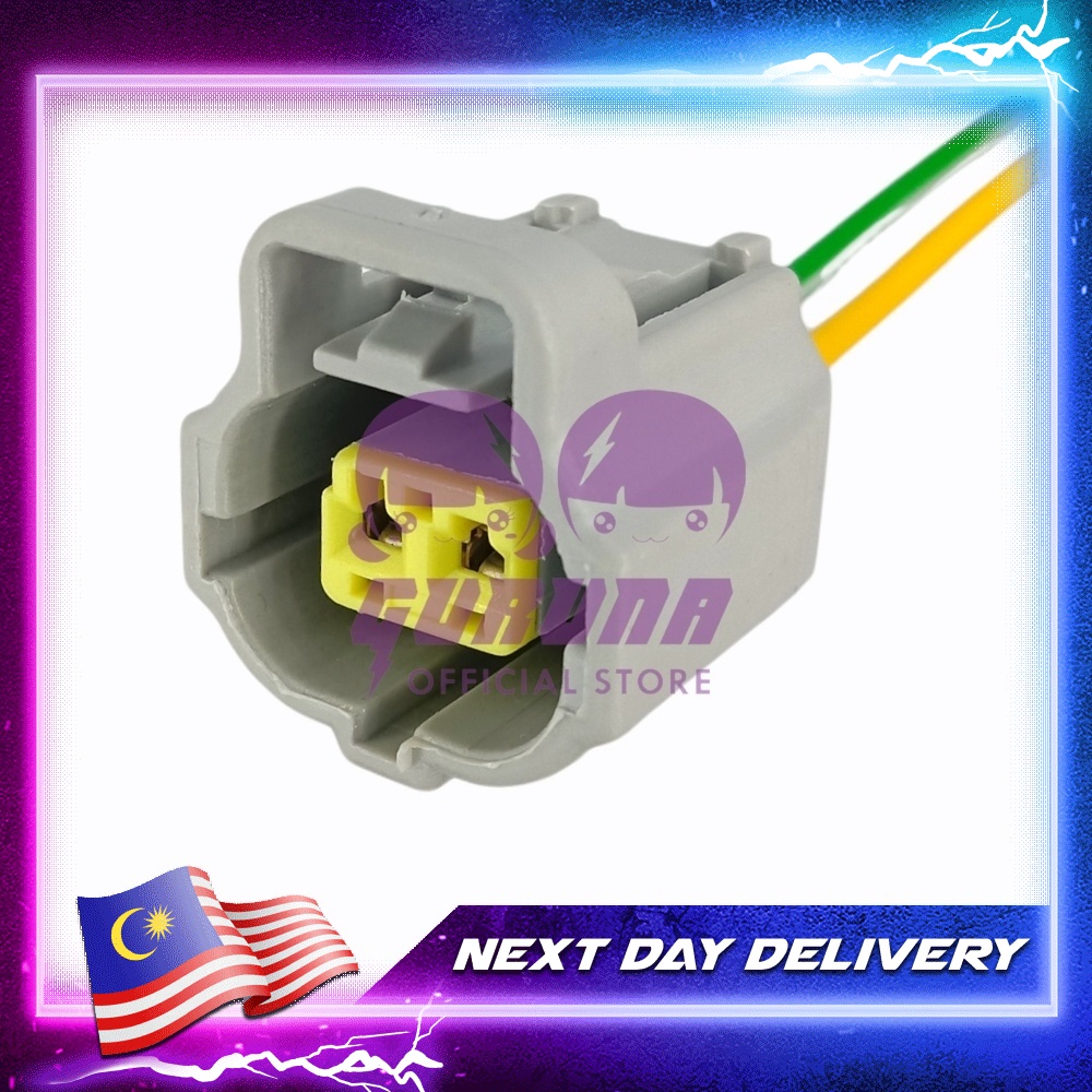 2 Pin Proton WIRA 1.6 WAJA (ECT) Coolant Temperature Sensor Socket Connector Made in Malaysia