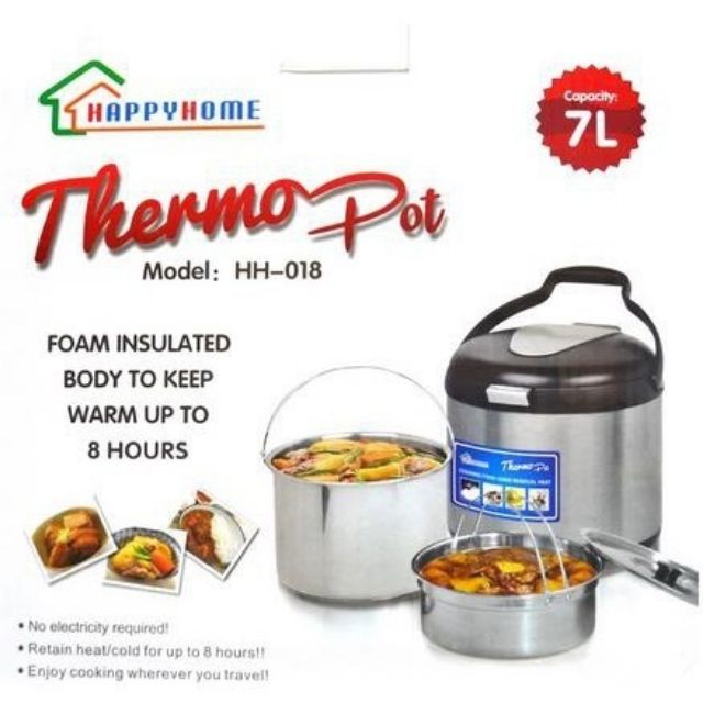 SUS316 MultiFunction Thermal Cooking Pot [2.5L/5L/7L] Ready Stock