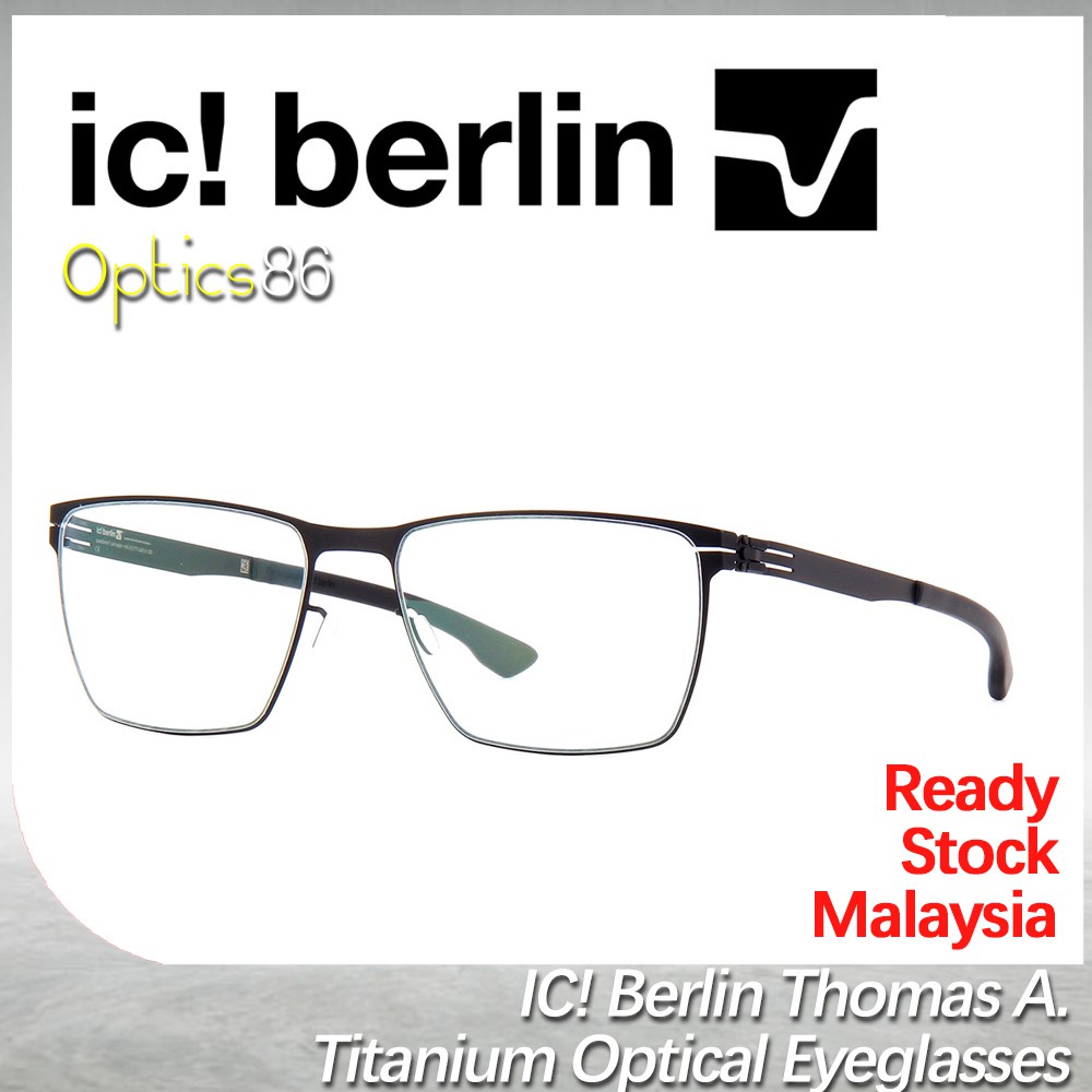 【Ready Stock】*Ic Berlin Thomas A. Black eyewear Malaysia optical frame