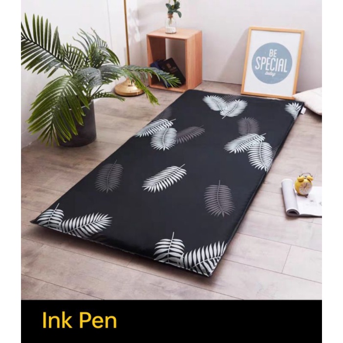 Folding mattress cover with zip/Tilam Lipat Sarung Zipper Size 100 x