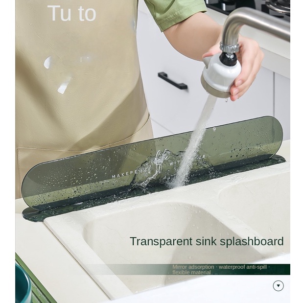 Sink Splash Guard Baffle Kitchen Anti Sink Water Guard Water Faucet