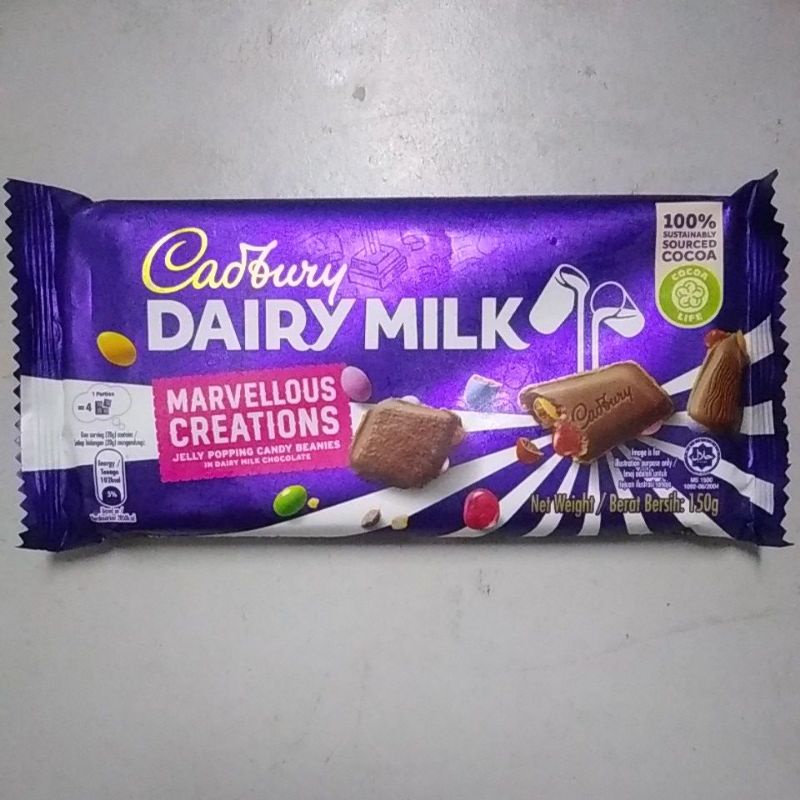 Cadbury Dairy Milk Marvellous Creations Jelly Popping Candy Beanies (150gram) Shopee Malaysia
