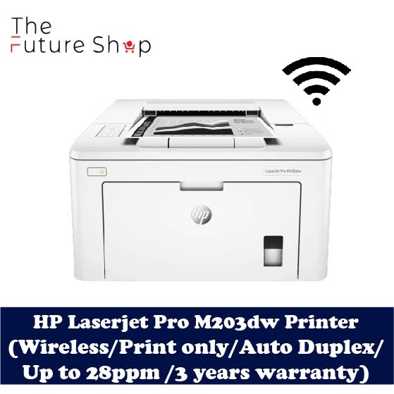 HP LaserJet Pro M203dw Printer Wireless/A4 Mono Laser Printer/Print only/Duplex Printing/Print
