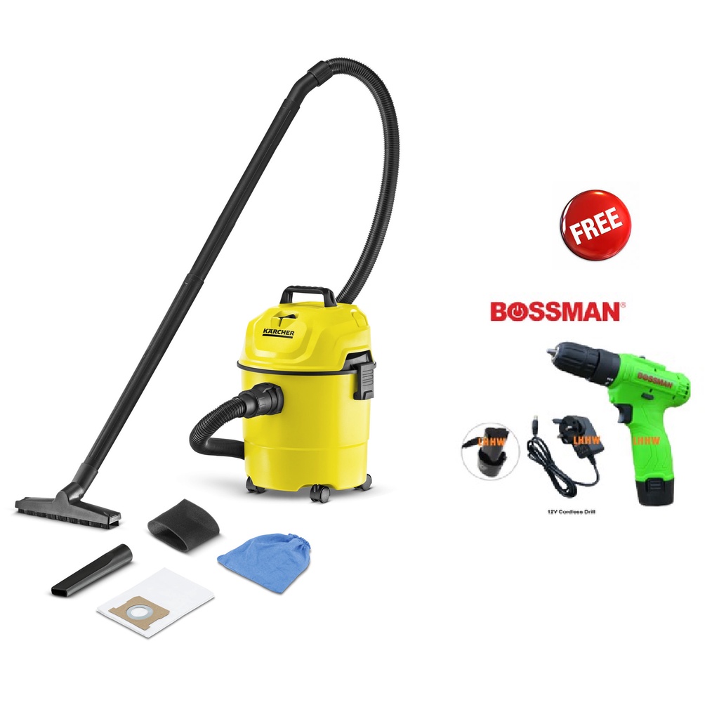 Karcher WD 1 Wet And Dry Vacuum Cleaner Fast Delivery Bossman