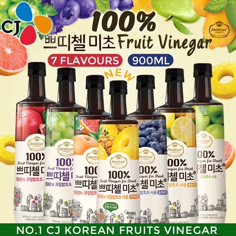 Korea CJ Petitzel Fruity Fruit Vinegar Drink (900ml) Shopee Malaysia