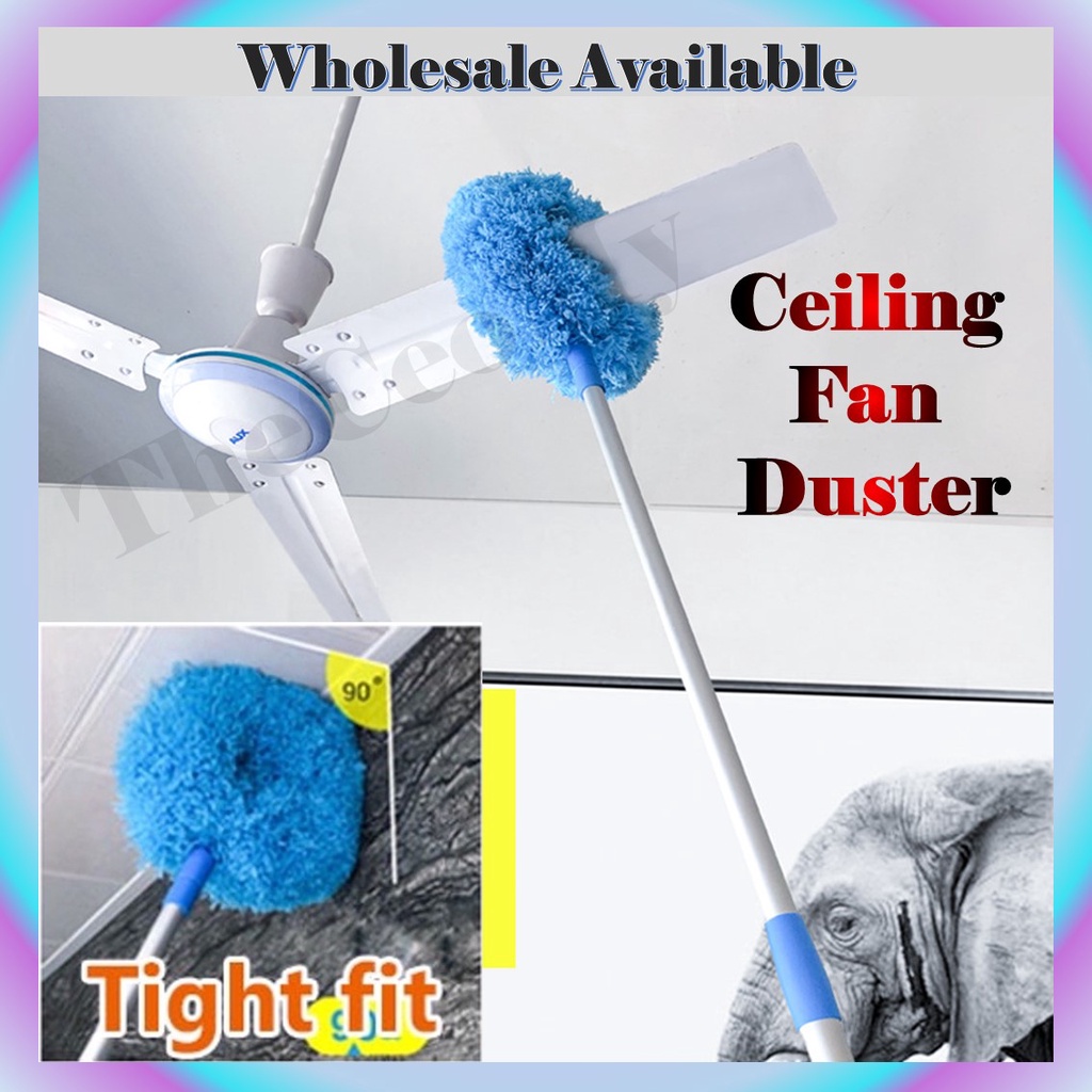 CEO Ceiling Mop Fan Duster Absorb Dust Strength Adjustable Telescopic