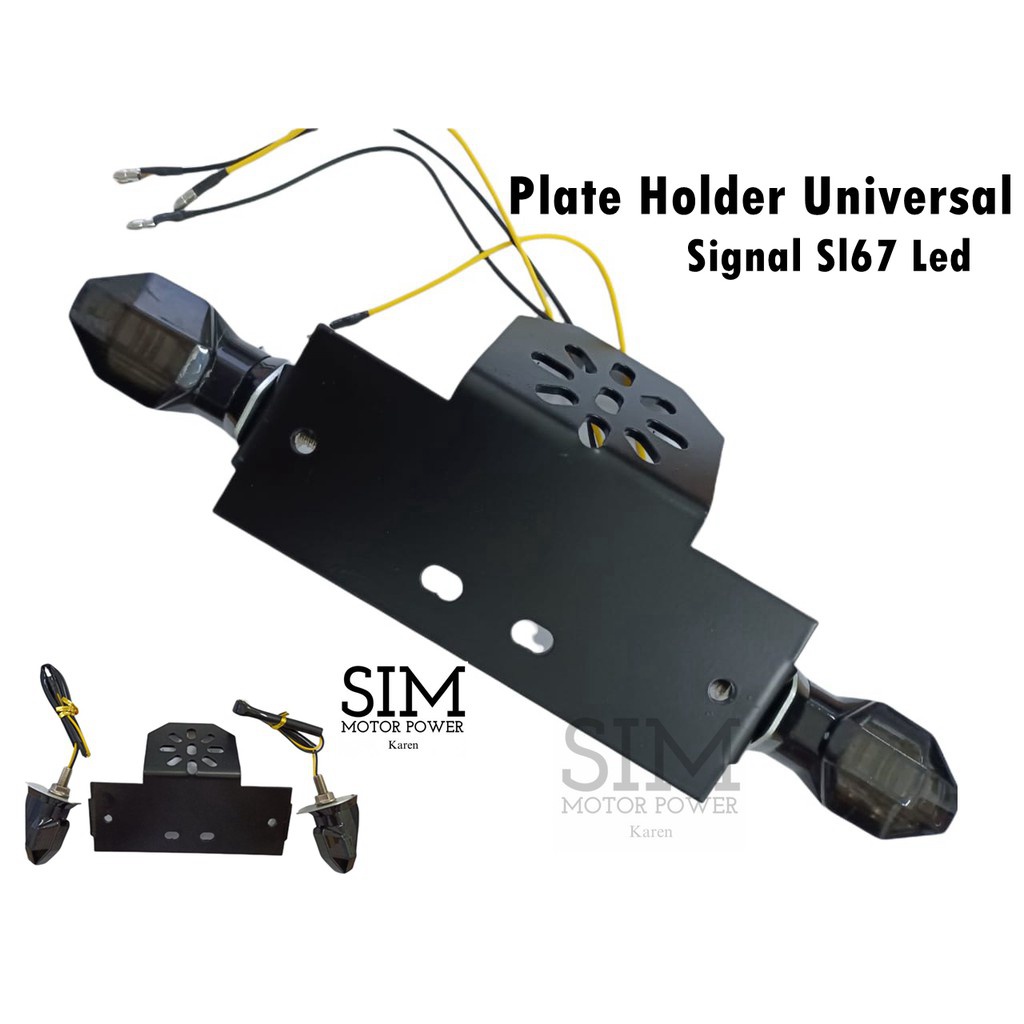 Motorcycle Rear Number License Plate Bracket Taillight Modifier Signal