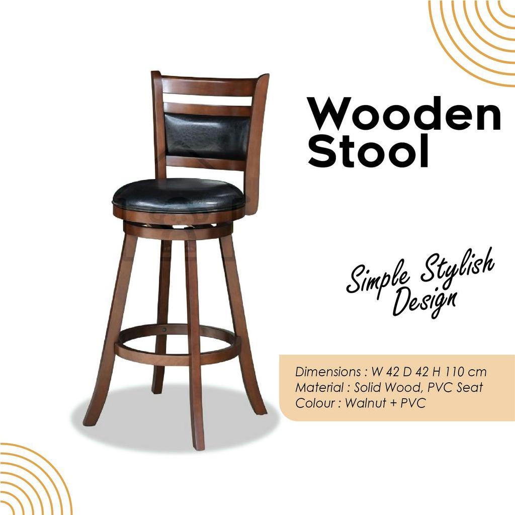 BAR STOOL / COUNTER STOOL MODERN WOODEN/BAR CHAIR/HIGH STOOL/HIGH CHAIR