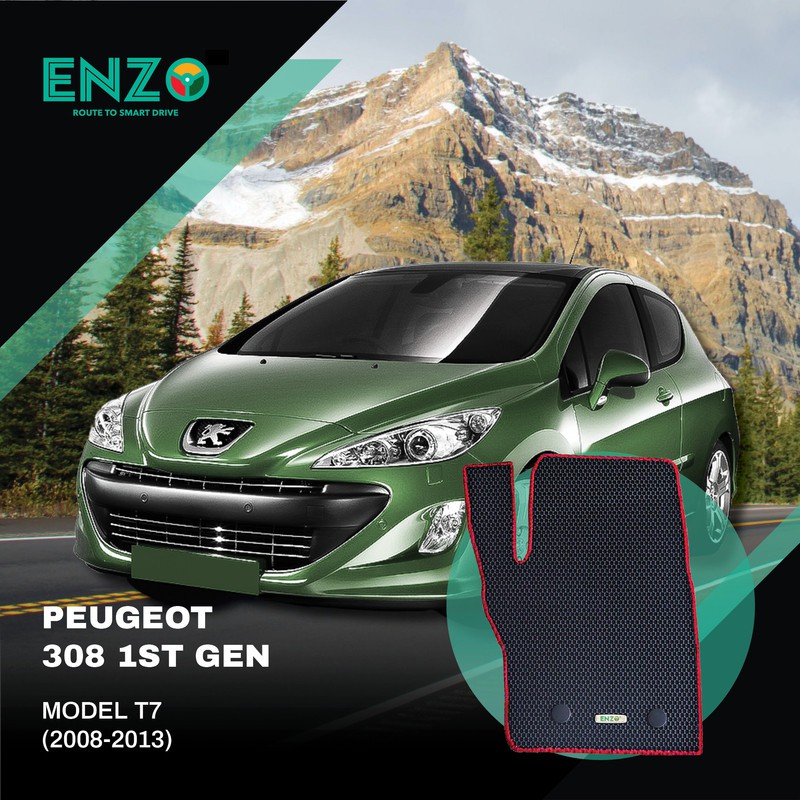 Peugeot 308 1st Gen Model T7 Enzo Customised Car Mat Shopee Malaysia