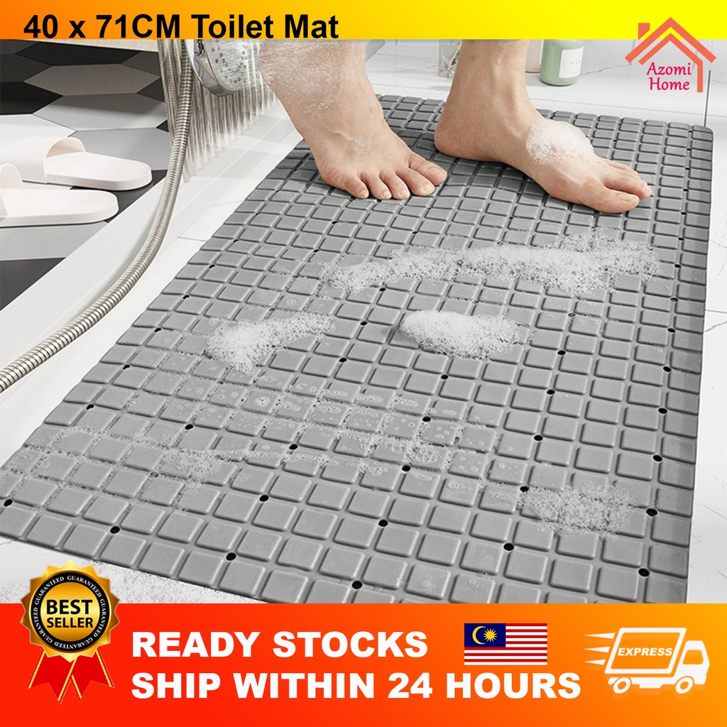 40 x 71 Anti Slip Bathroom Mat Non Slip Bath Mat Absorbable Toilet Mat