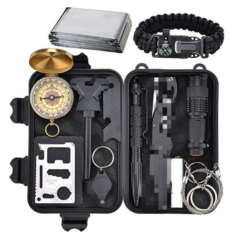New upgraded outdoor survival treasure box survival kit multifunction