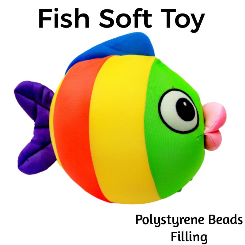 Fish Soft Toy Polystyrene Beads Filling / Plush Fish Stuffed Toy🔥READY