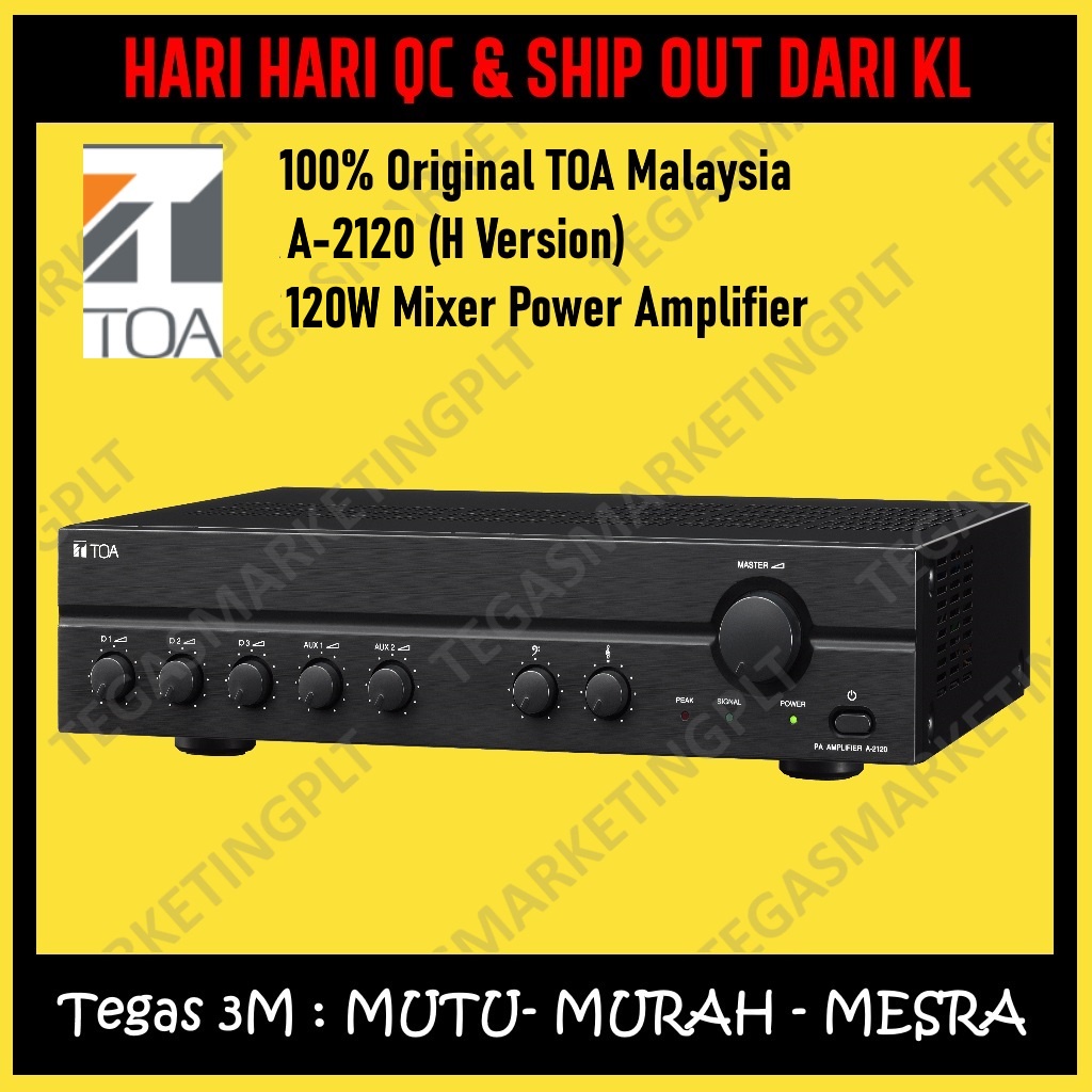 [Tegas] Original TOA A2120H / A2120 120W Mixer Power Amplifier PA