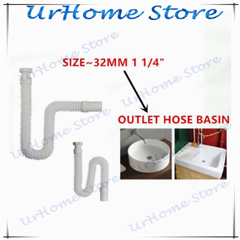 Flexible Tube Hose Pipe Unitrap Outlet pvc for Sink Drain Waste 1 1/4