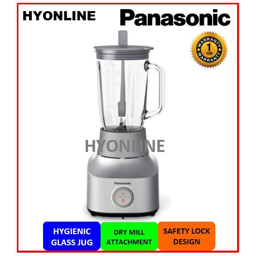 MXM300 PANASONIC GLASS JUG BLENDER WITH DRY MILL (MXM300SSL