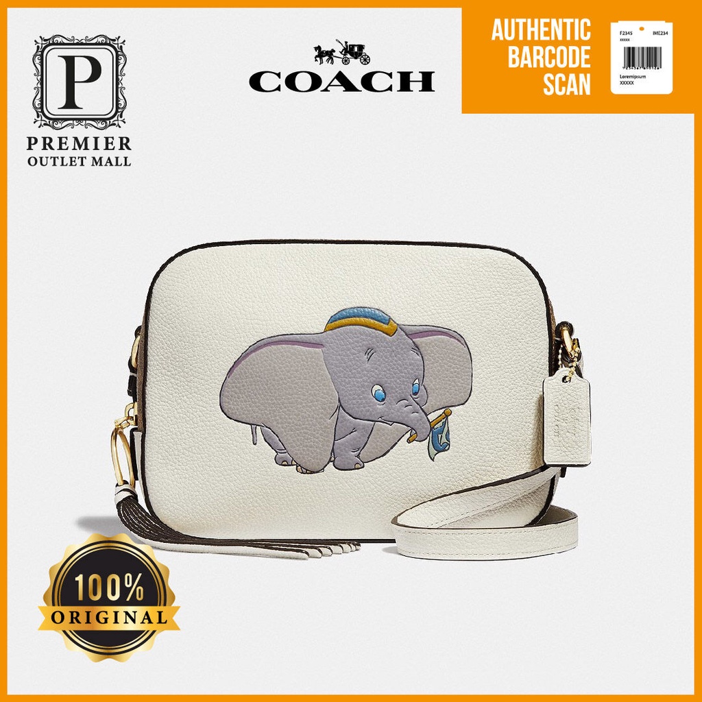 NWT Authentic Coach 91118 Disney X Coach Jes Crossbody In Signature