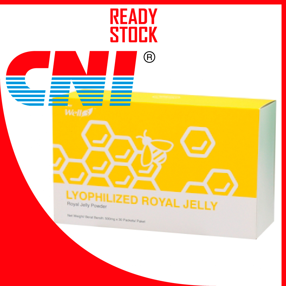 CNI Well3 Lyophilized Royal Jelly 30 x 500mg (Pure Royal Jelly