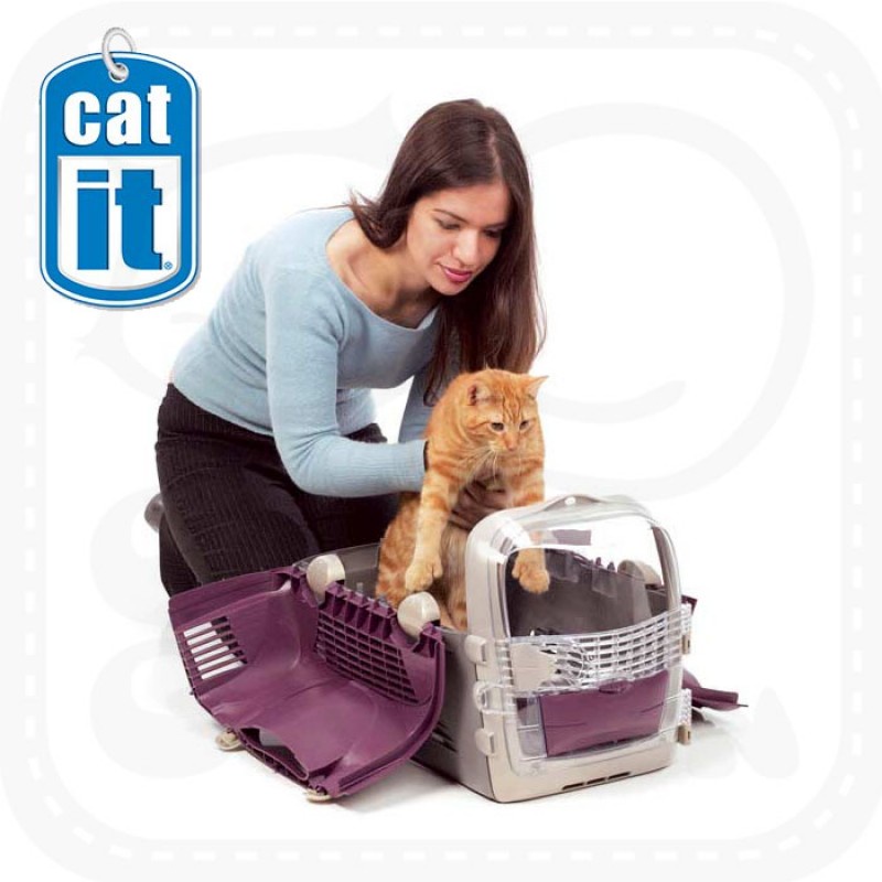 Catit Cabrio Top Opening Cat Strong Durable Pet Carrier Shopee Malaysia