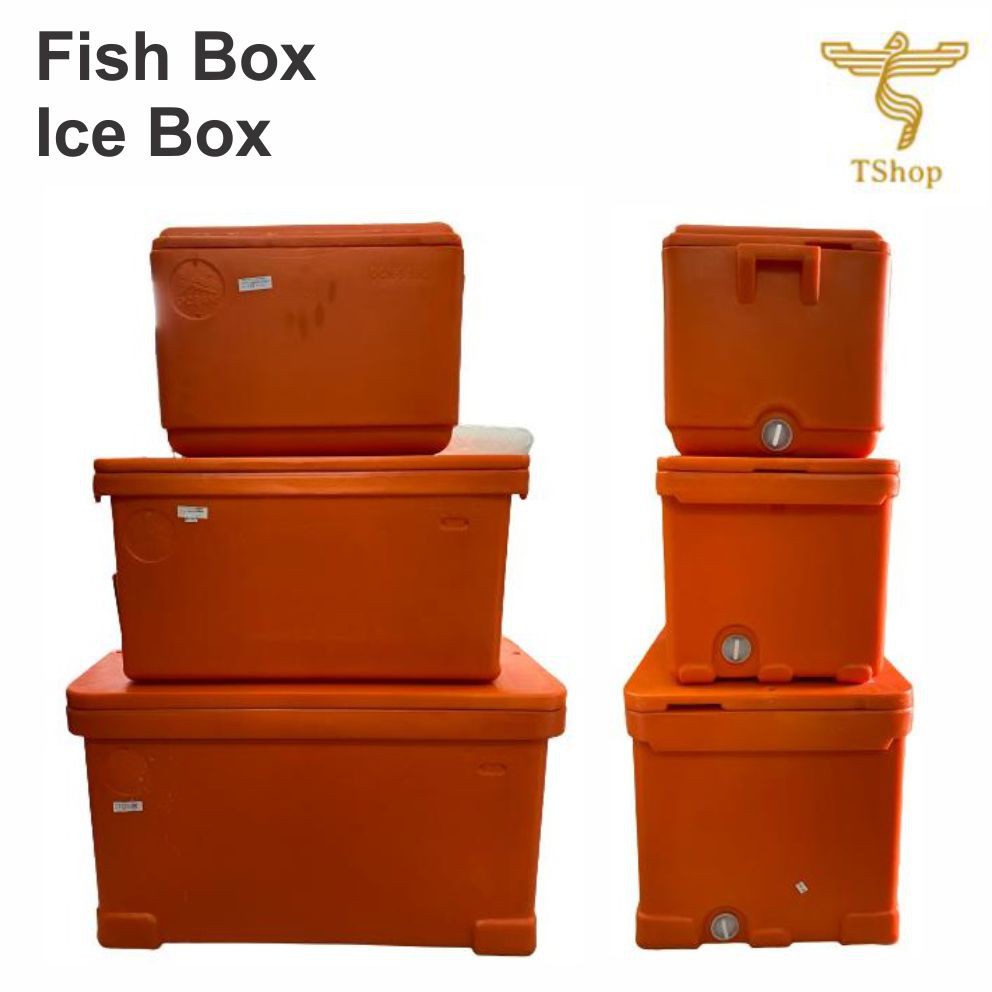 35L 50L 60L 75L 100L Insulated Plastic Cooler Ice Box Fish Box Bucket