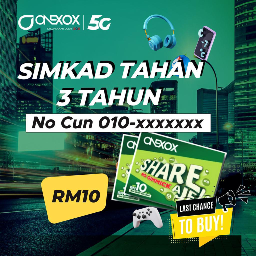 XOX sim card ONEXOX 5G PREPAID SIMCARD ONEXOX / XOX 36 MONTHS VALIDITY