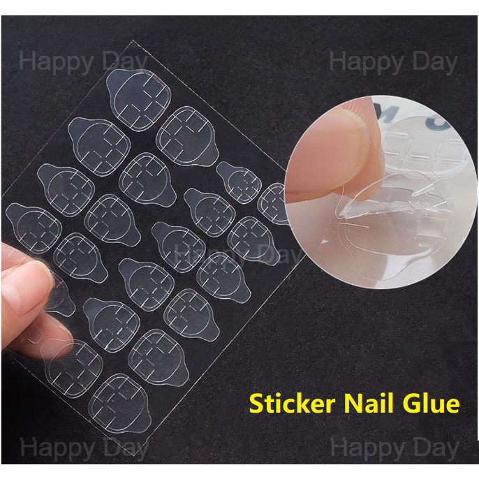 Nails gel nail sticker fake nail glue sticky doublesided tape Fake