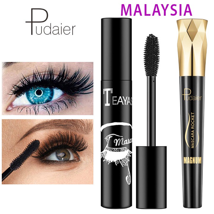 🇲🇾 TEAYASON Mascara Long Lasting Thick Eyelash Waterproof PUDAIER Silk