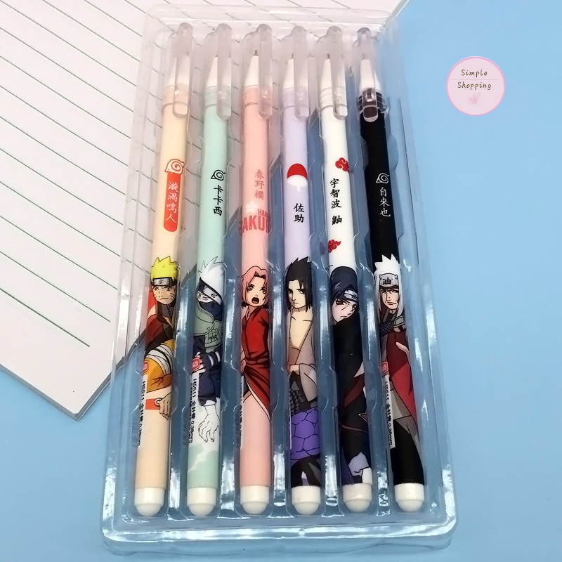 Gel Pen Naruto Student Supplies Writing Full Needle Water Pen Black