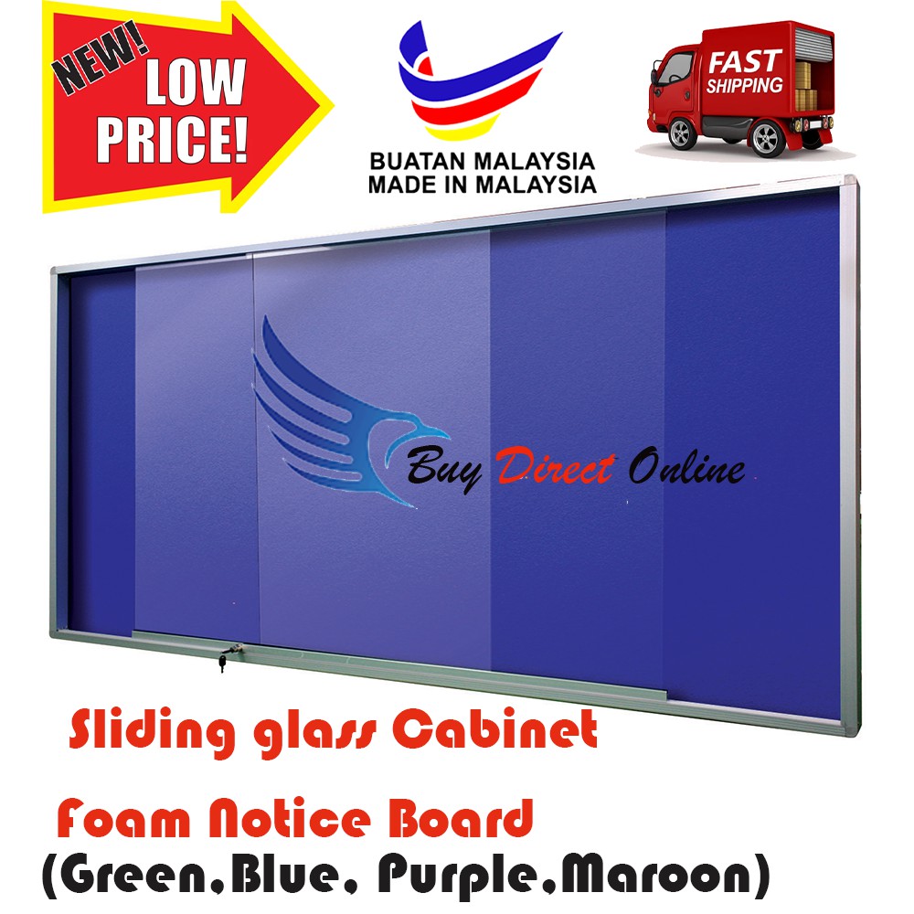 Sliding Glass Foam Notice Board/ Foam Notice Board/Notice Board