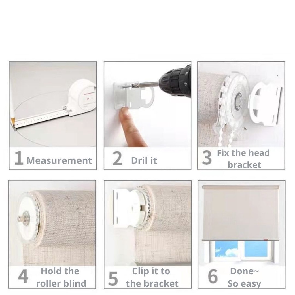 [READY STOCK] Premium Roller Blind / Blackout Blind / Roller Blind