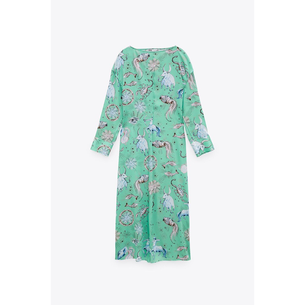 Limited Edition Printed Dress Inspired Zara Shopee Malaysia