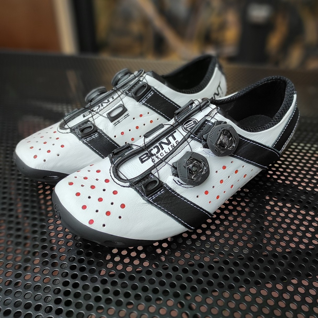 Bont Cycling Shoes Vaypor+ Kangaroo Leather White/Black (Wide) Shopee Malaysia