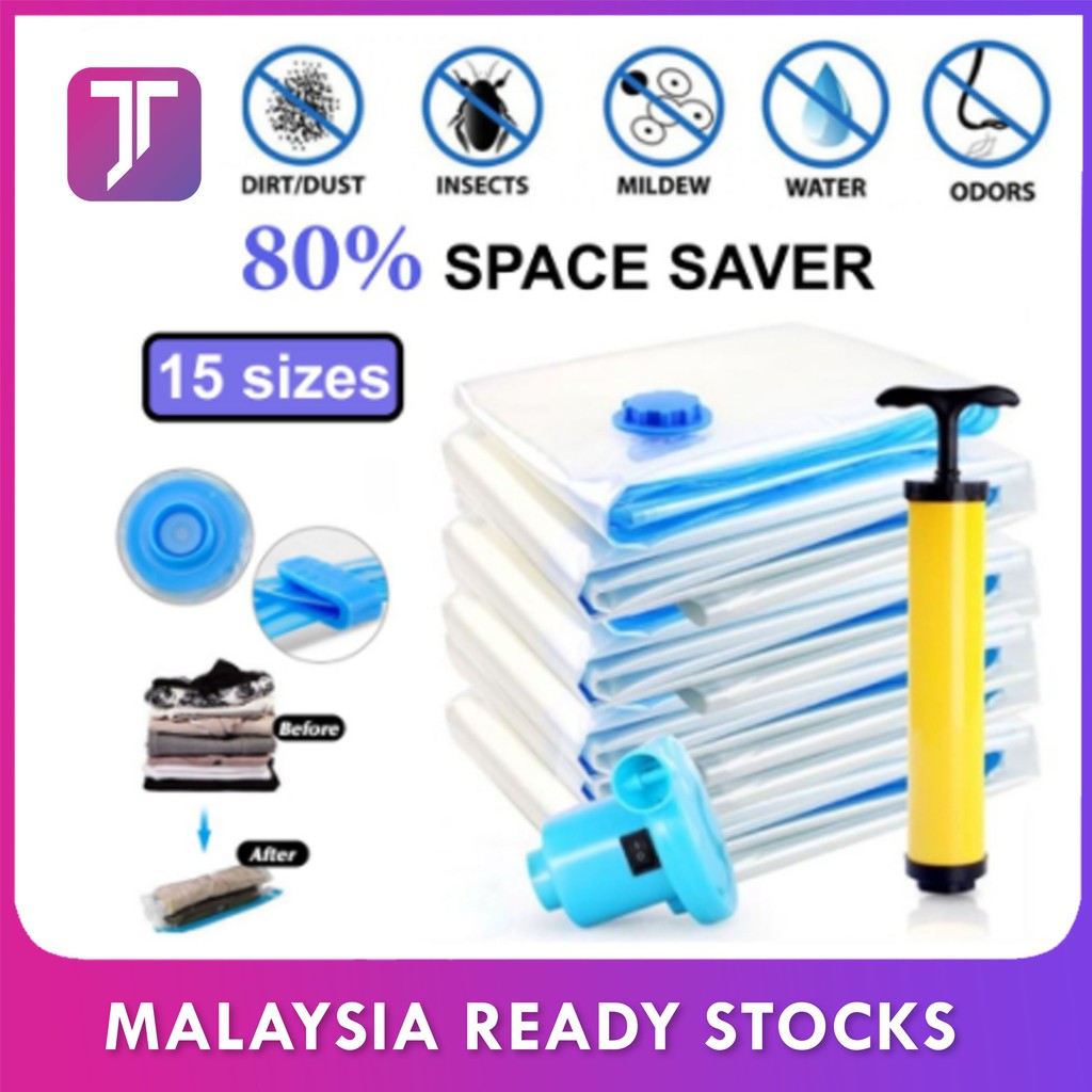 Bag Vakum Vacuum bag clothes organization travel bag beg travel Plastik