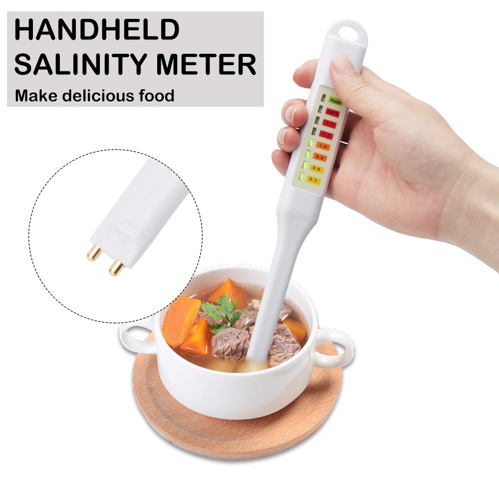 Salt Salinity Tester Pen LED Electronic Soil Salinity Meter Waterproof