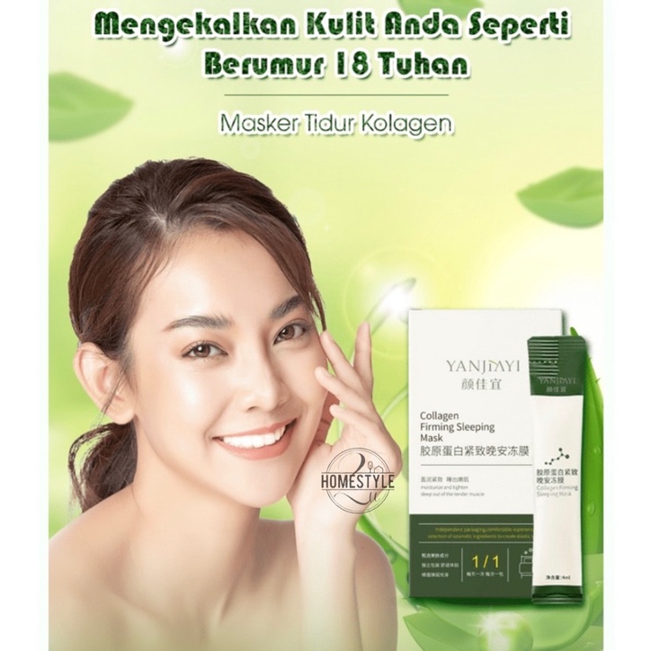 20pcs/box YANJIAYI collagen firming sleeping mask shrink pores
