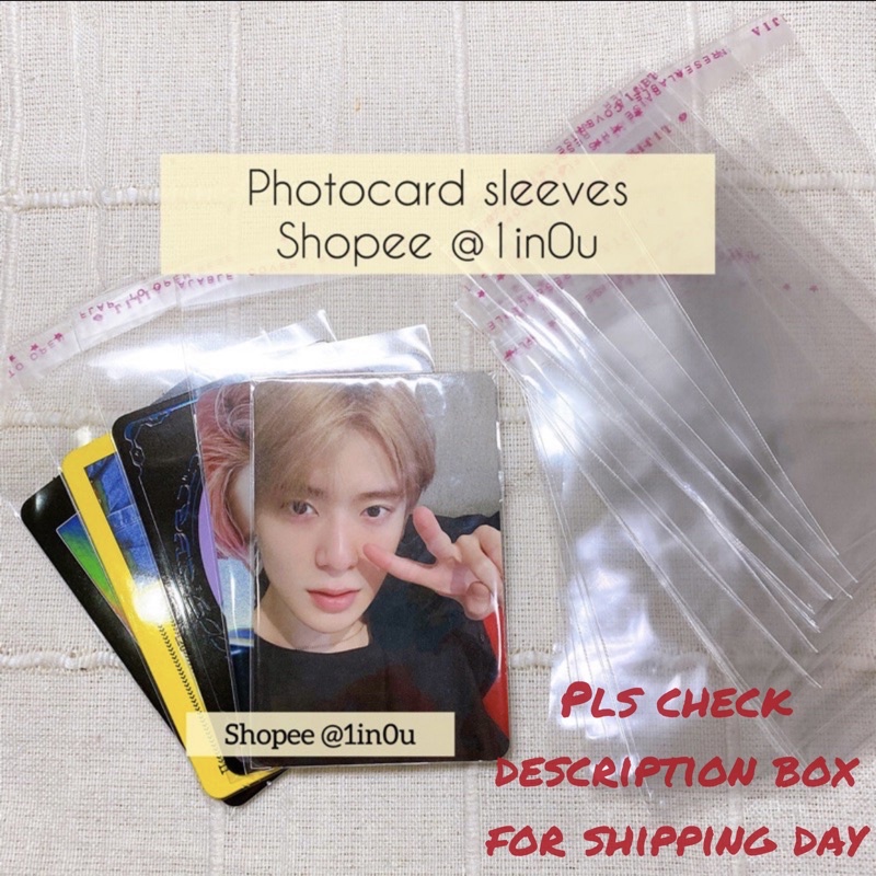 Toploader & Sealed Opp Plastic/ Inner sleeve photocard / photo card