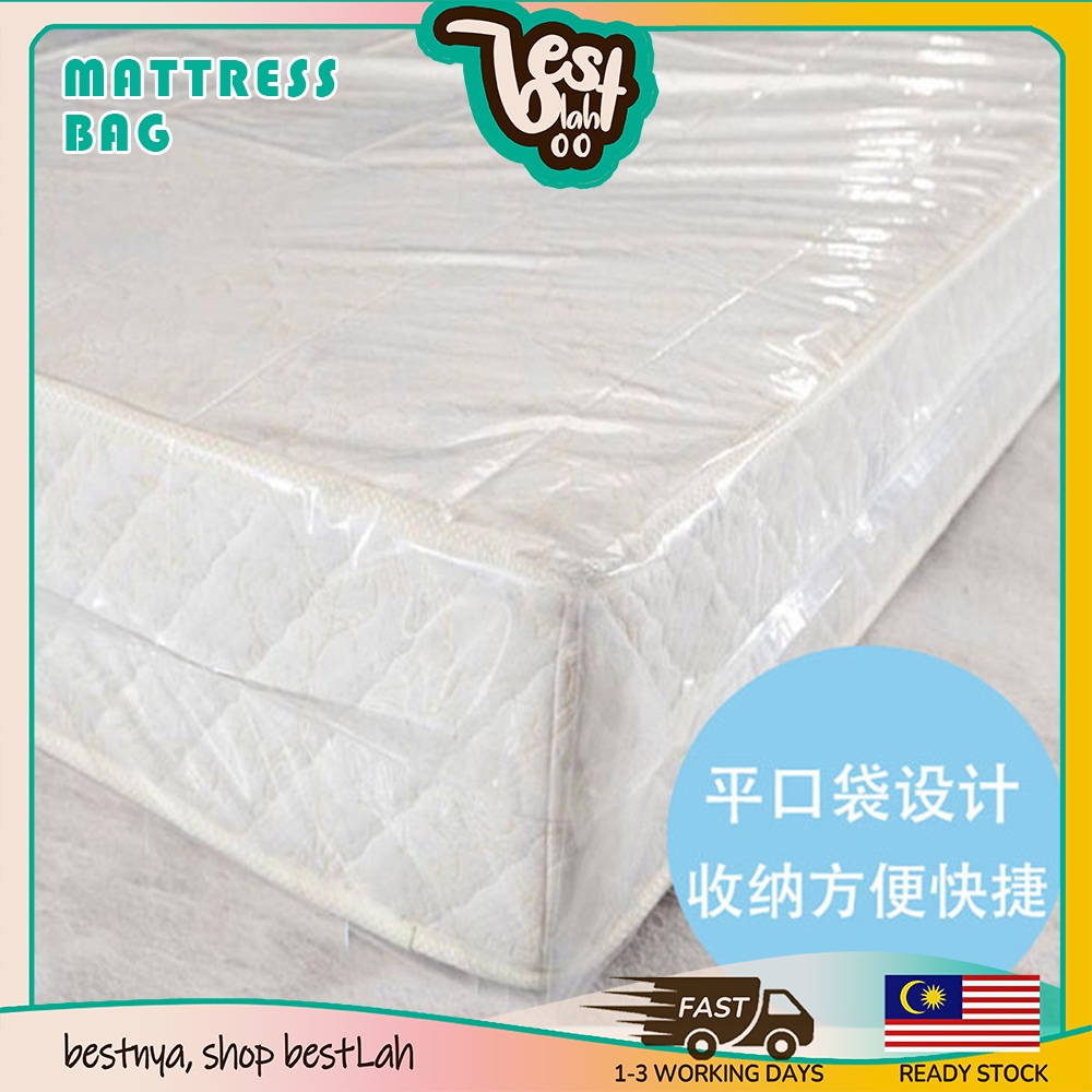 BESTLAHH Large Mattress Plastic Bag Cover for Moving or Storage Heavy