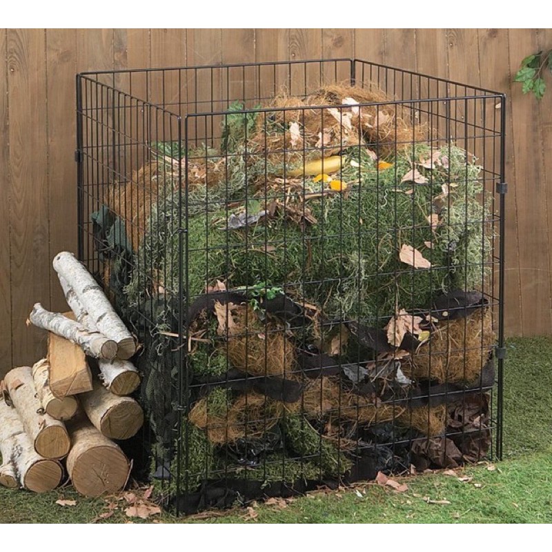 [Urban Society] Wire Mesh Compost Bin Organic Waste Bin Dry Leaves Grass Bin 600L Shopee