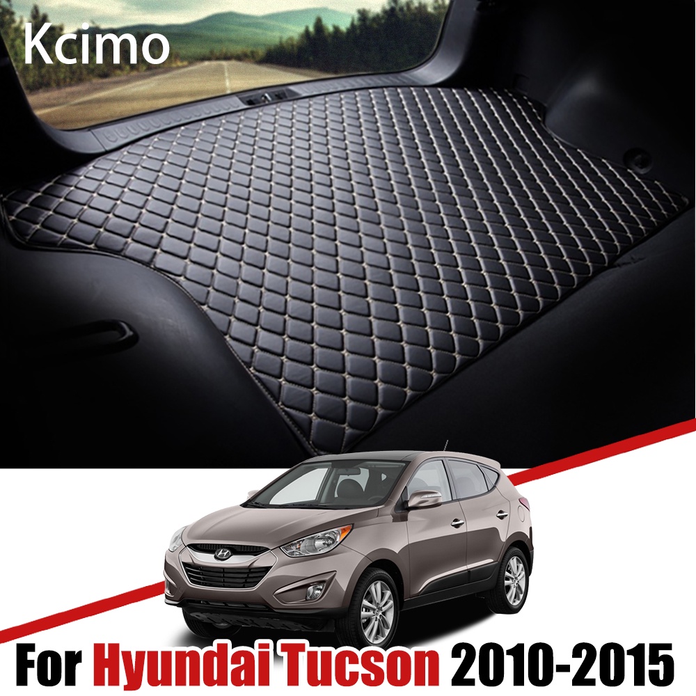 Leather Car Trunk Mats for Hyundai Tucson LM IX35 20102015 Rear Cargo