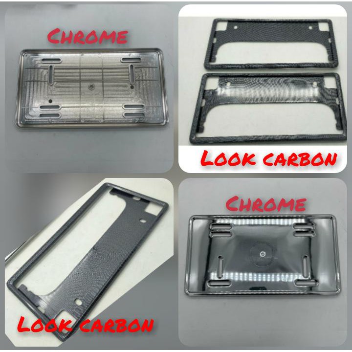 JDM LOOK CARBON CAR LICENSE PLATE VEHICLE NUMBER PLATE COVER HOLDER