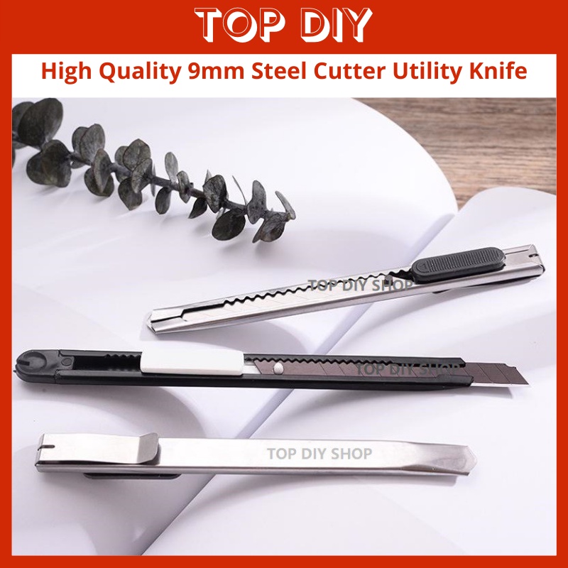 High Quality 9mm Paper Cutter Steel Cutter Utility Knife Mini Cutter Knife Paper Knife