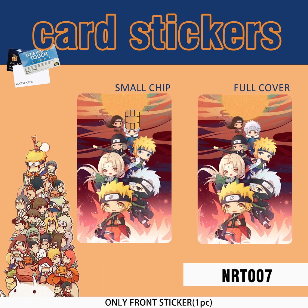 NARUTO CARD STICKER NARUTO KAD STICKER ANIME STICKER ACCESS CARD