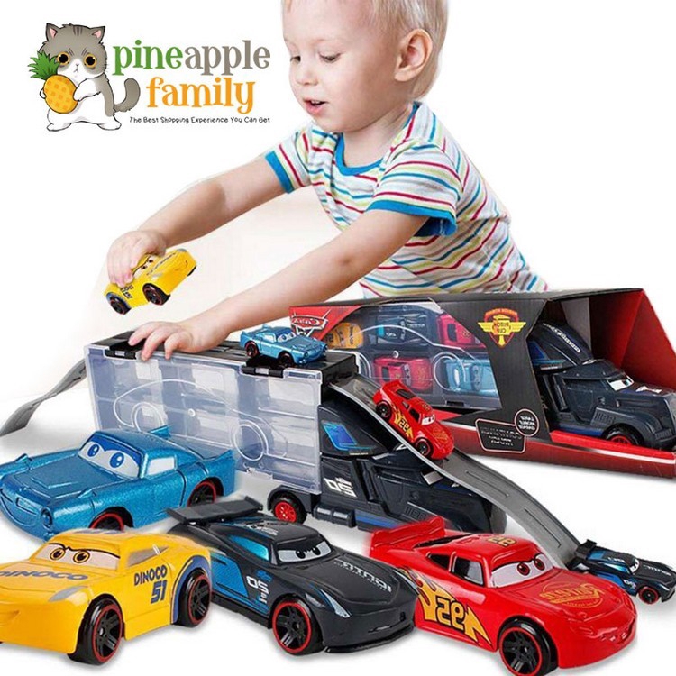 6 in 1 Vehicle Playsets McQueen Pixar Cars 3 Jackson Storm Daniel