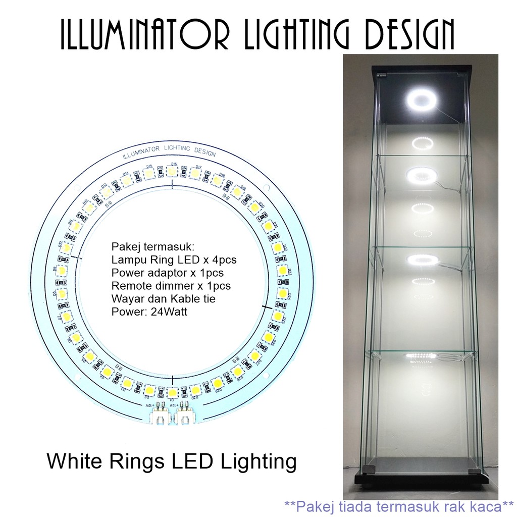 LED Rings Light LED Lighting Kits For IKEA DETOLF Aluminum