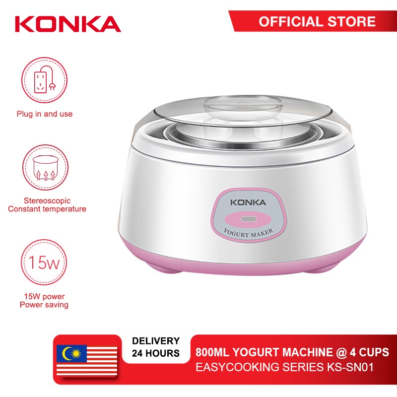 Malaysia 3 Plug KONKA 1L Electric Yogurt Maker Multifunction Automatic