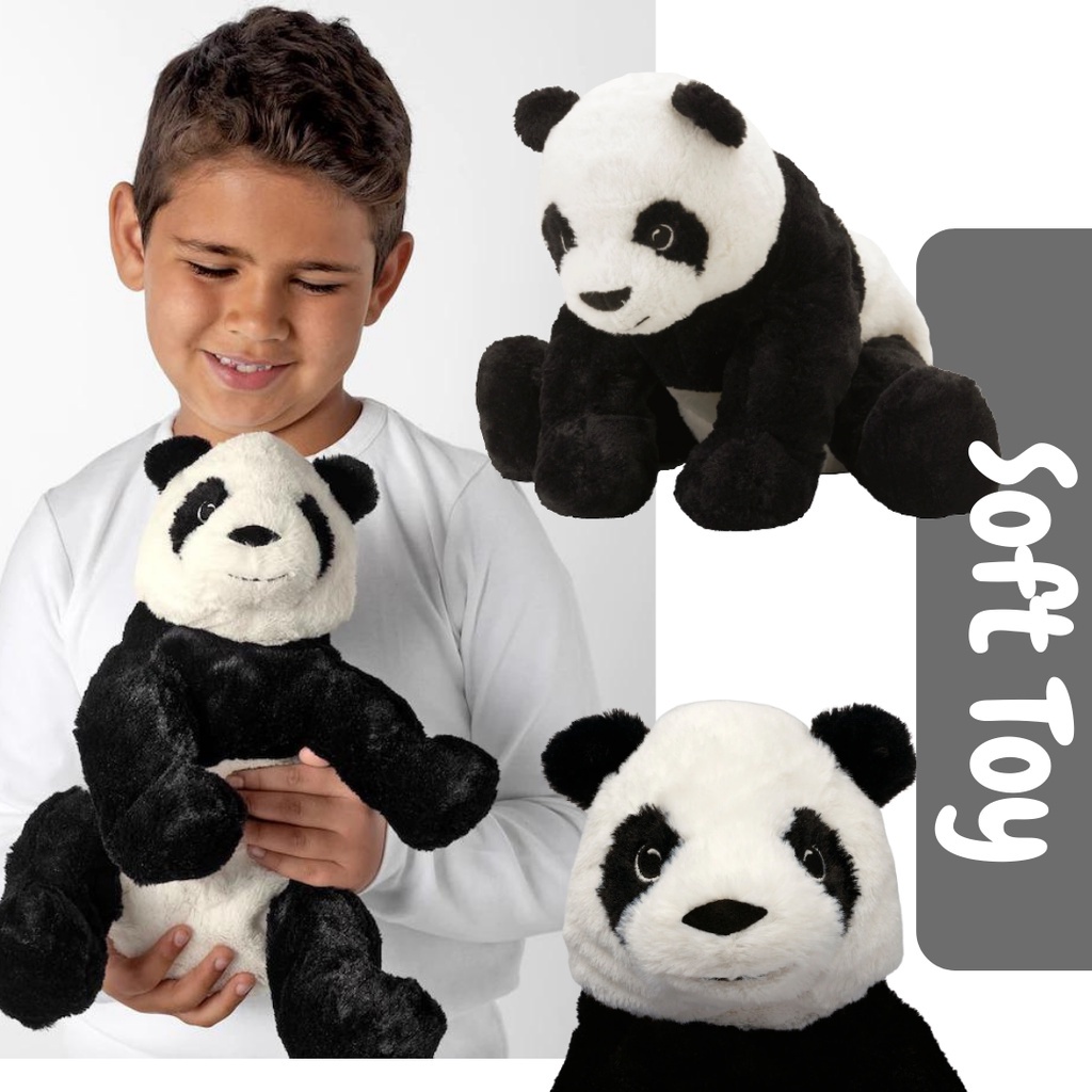 lego minecraft ke Panda Soft toy, Dolls, Patung, 熊猫 Shopee Malaysia