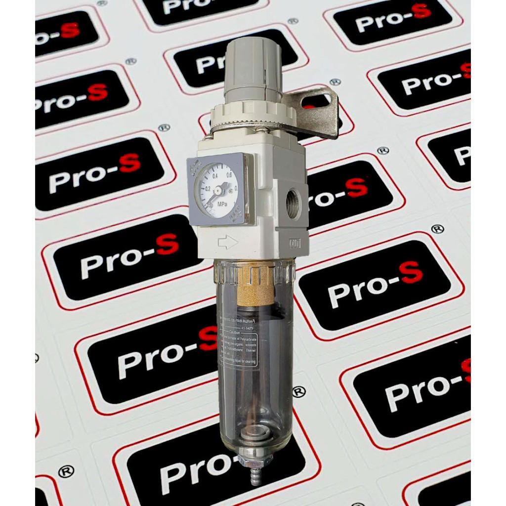 ProS AW2002E Air Filter Regulator G1/4" Clean Air Unit complete with