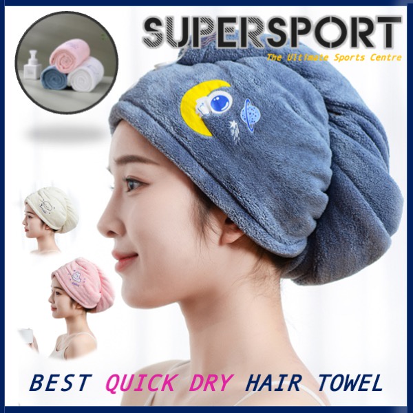 Large Hair Towel Quick Dry Shower Cap Towel Thick Towel Hair Wrap Head