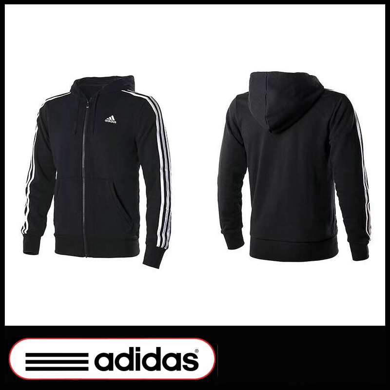Adidas sweatshirt sports hoodie men's plus size sports hooded jacket